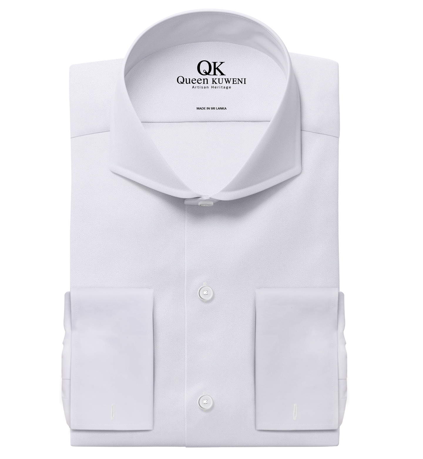 Artisan Men’s White French Cuff Shirt – 100% Cotton