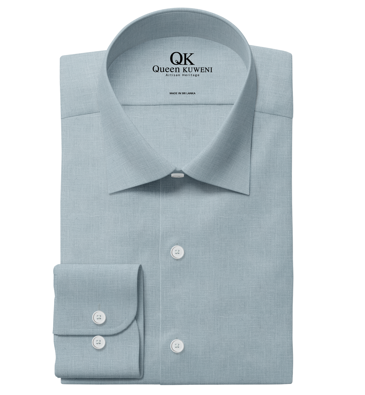 Artisan Men’s Light Blue Linen Dress Shirt