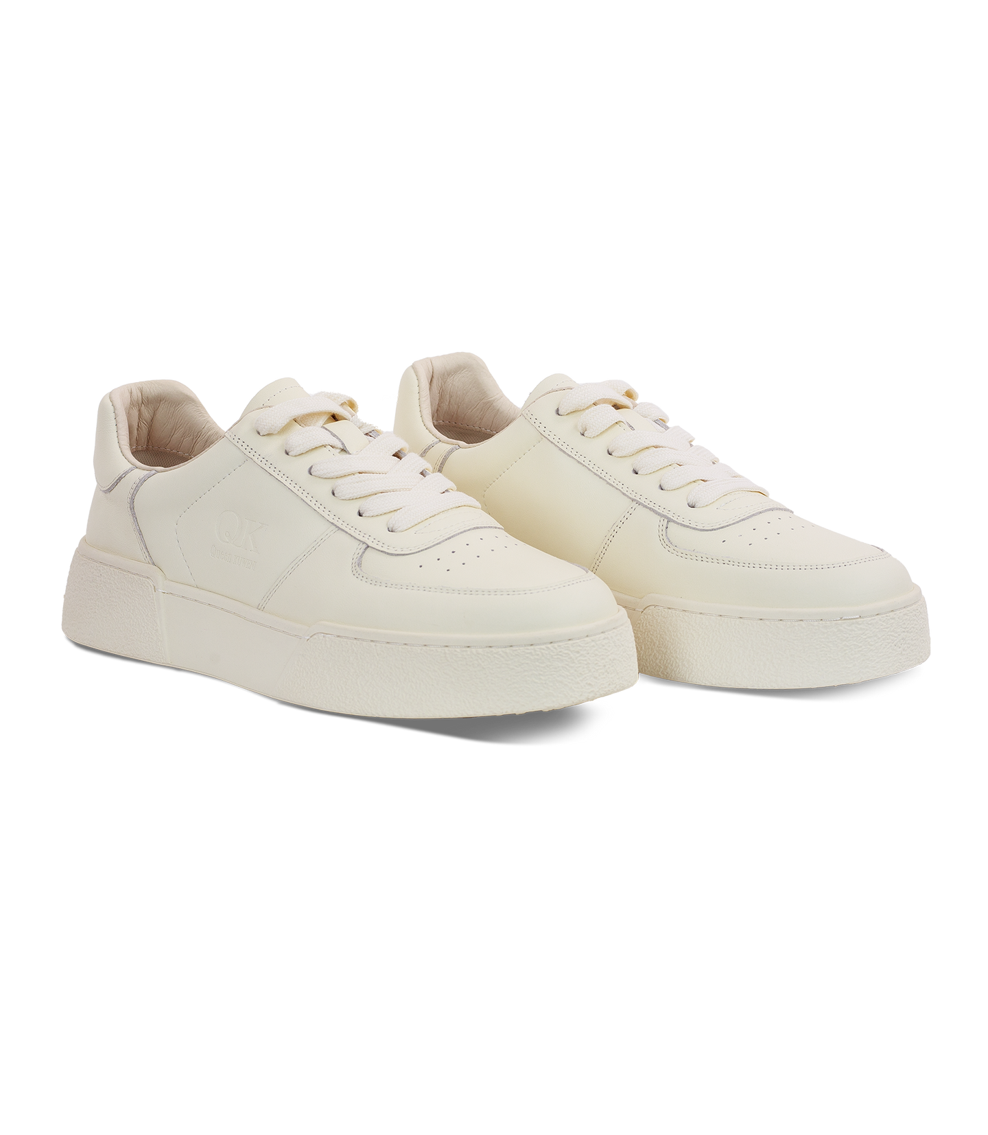 Premium Men’s White Leather Sneakers