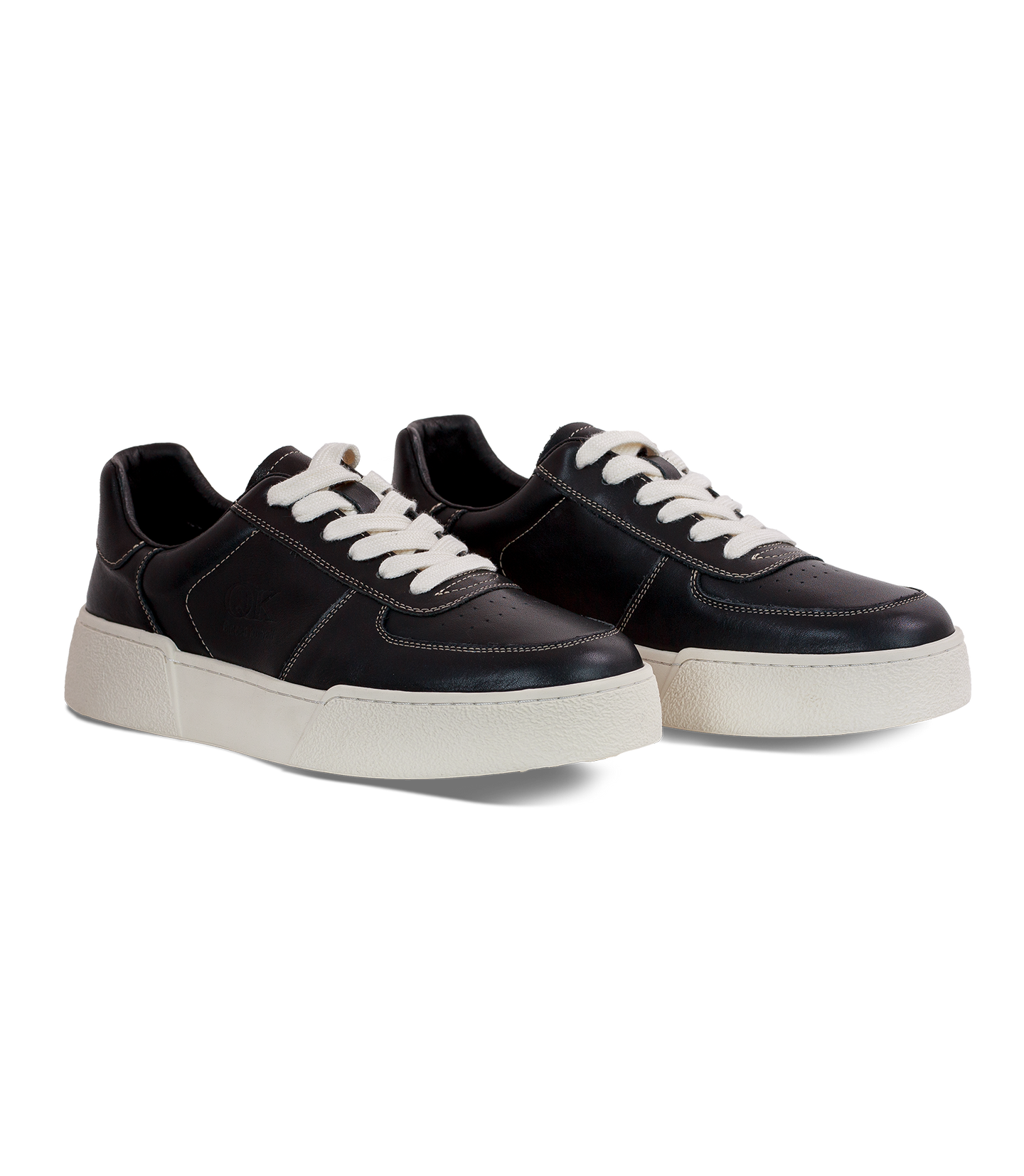 Premium Men’s Black Leather Sneakers
