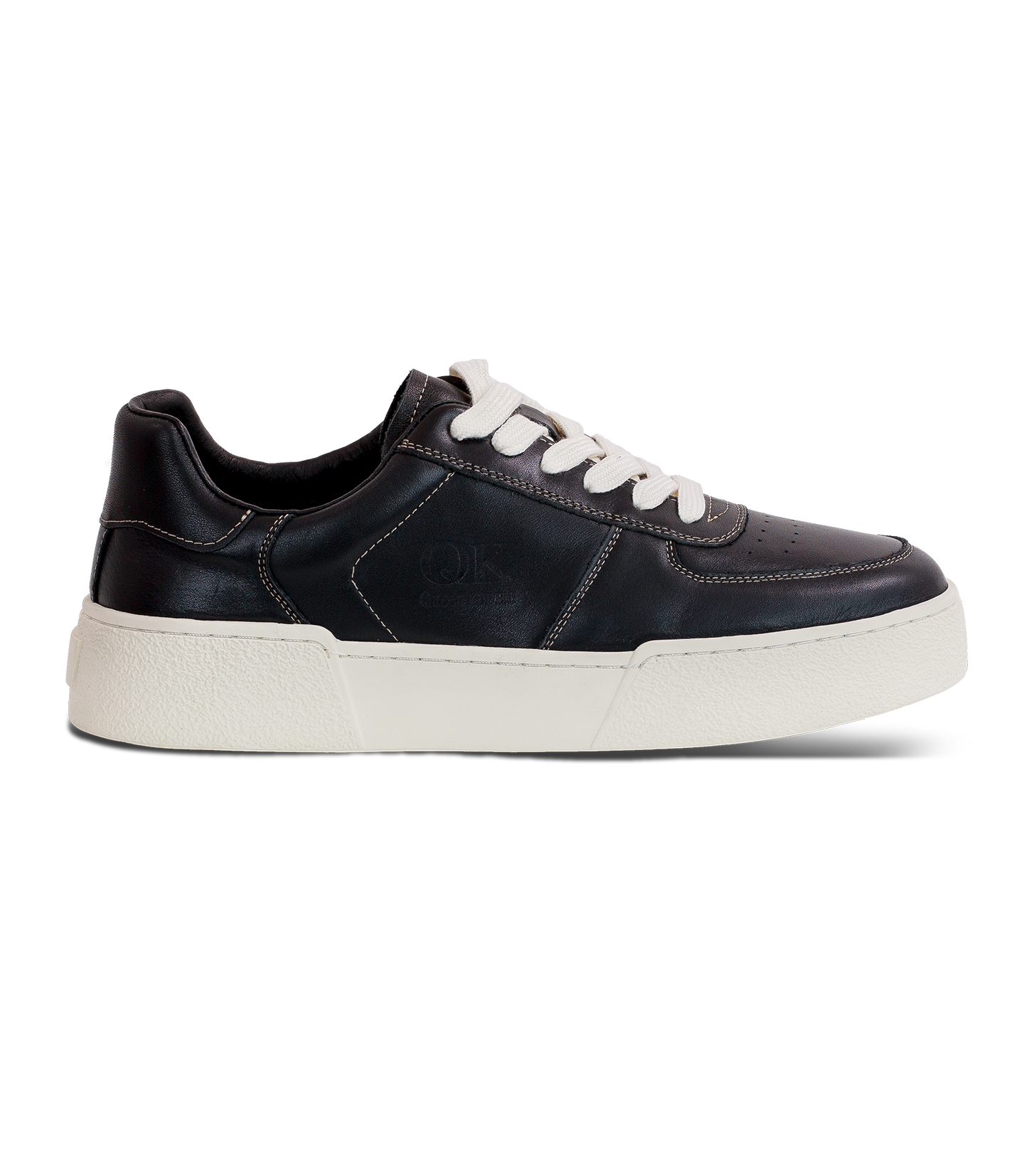 Premium Men’s Black Leather Sneakers