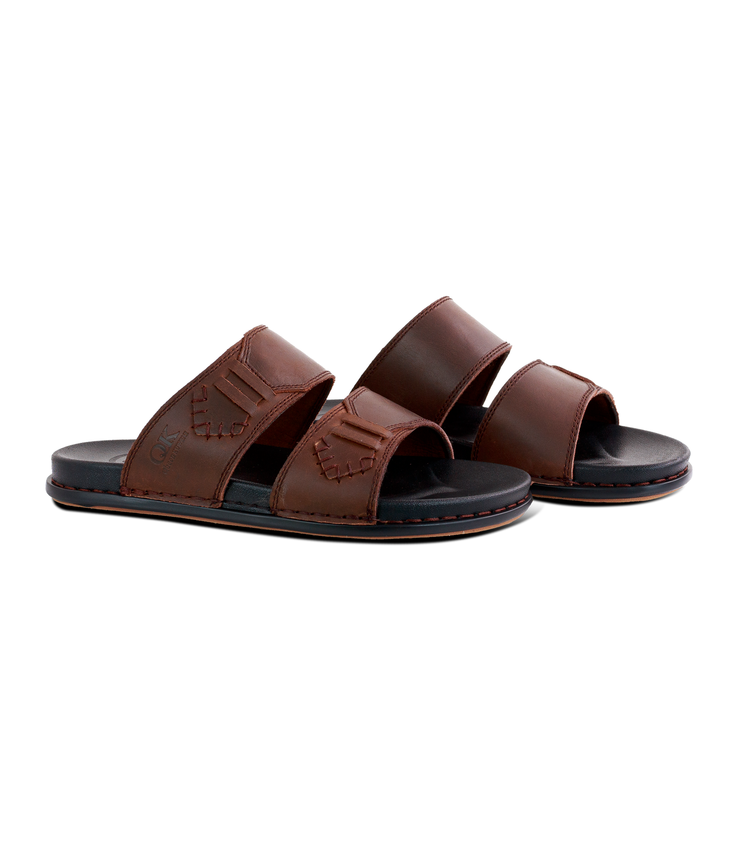 Premium Men’s Brown Leather Comfort Sandals