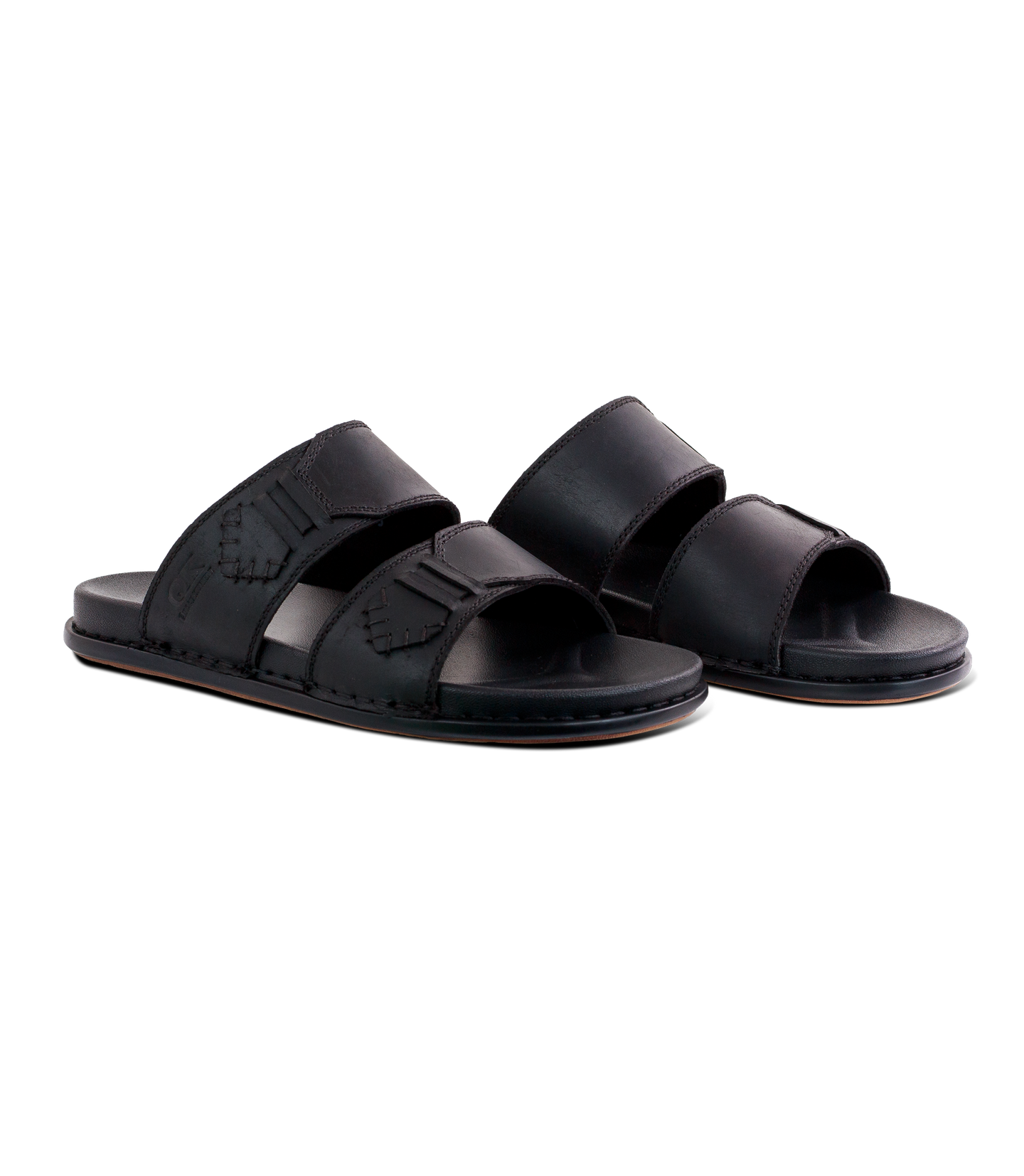 Premium Men’s Black Leather Sandals