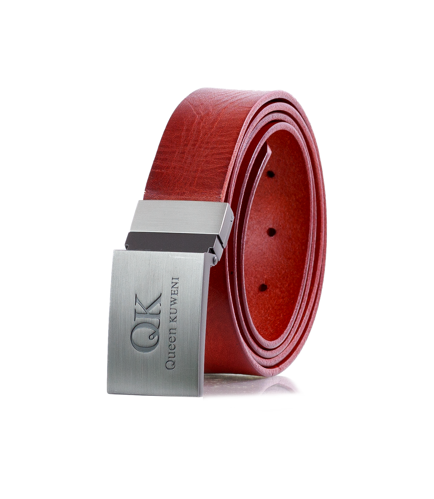 Premium Men’s Red Leather Belt