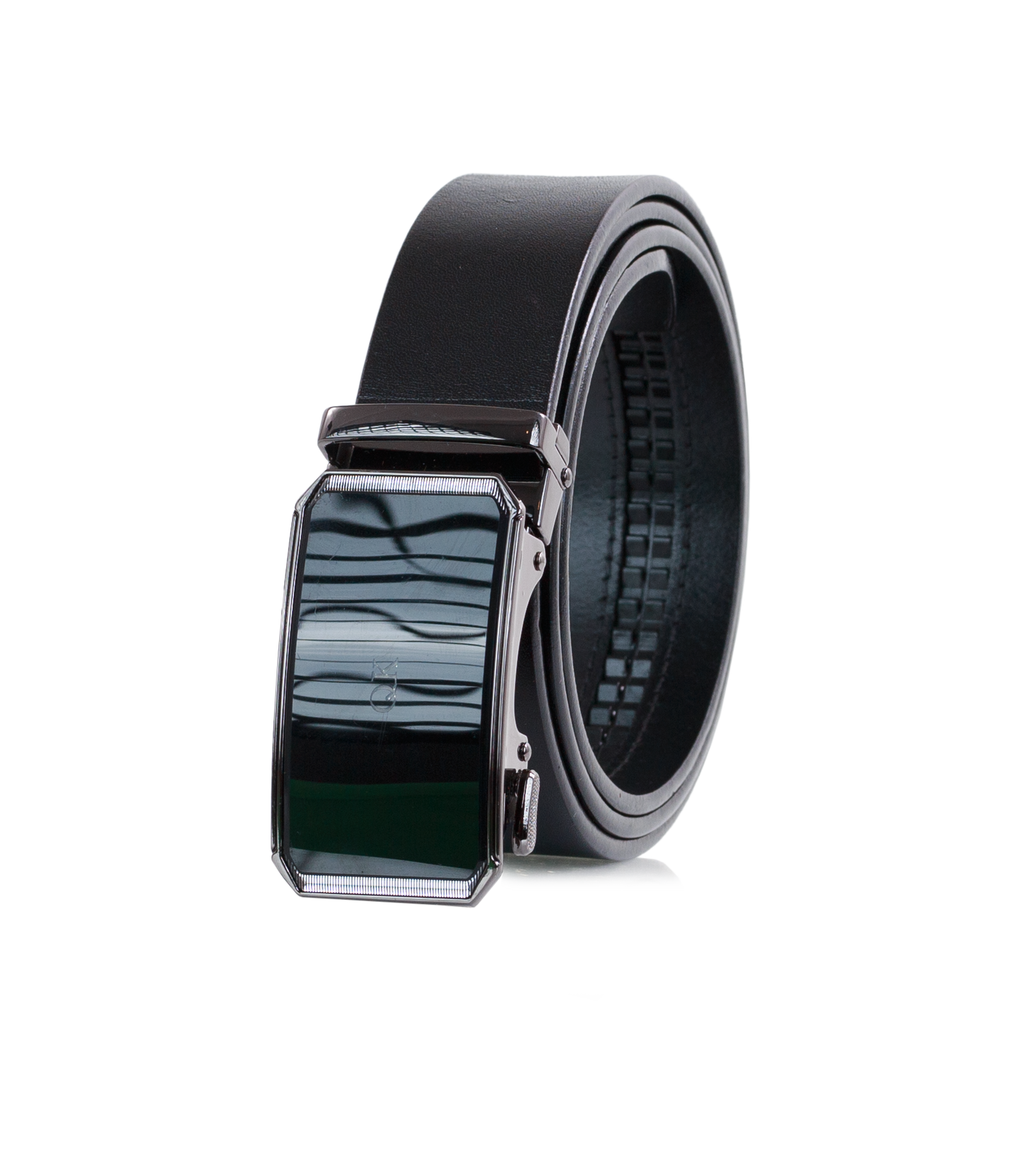 Premium Men’s Black Leather Ratchet Belt