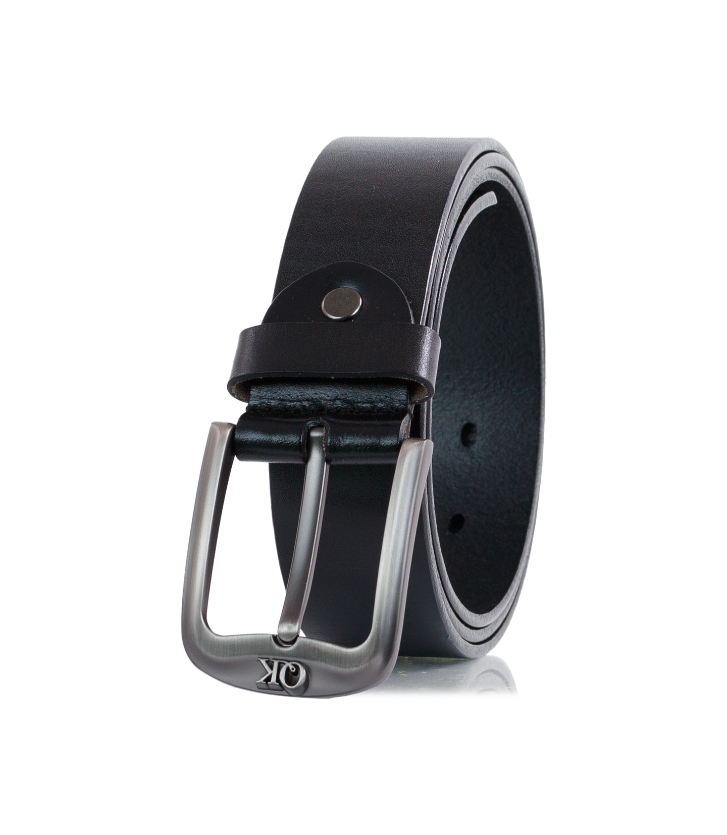 Premium Men’s Black Leather Belt