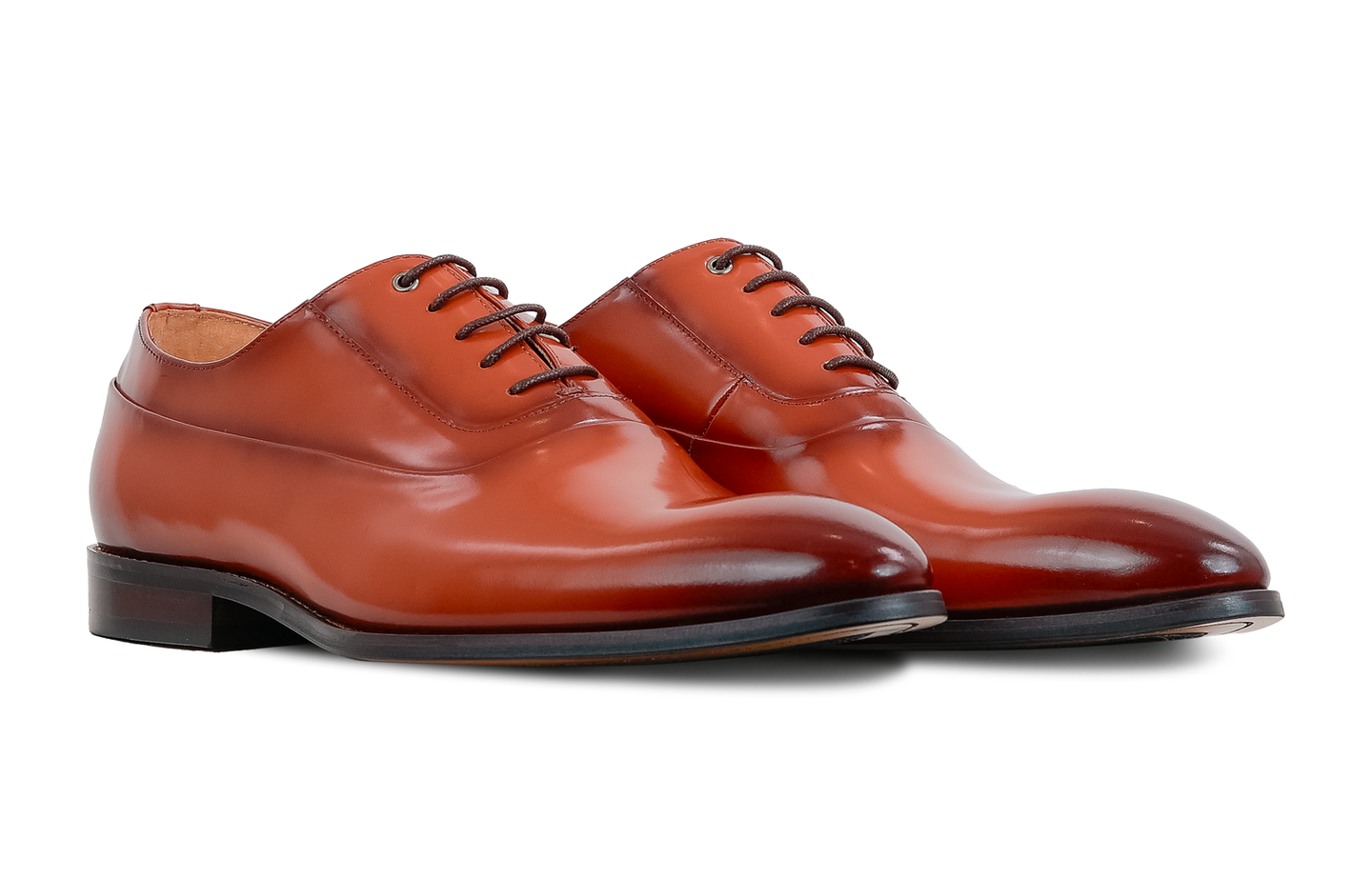 Premium Men’s Reddish-Brown Leather Oxford Shoes